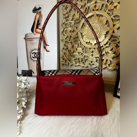 Hold Burberry vintage Red Nova check❤️ Satchel shoulder bag - Picture 2 of 7